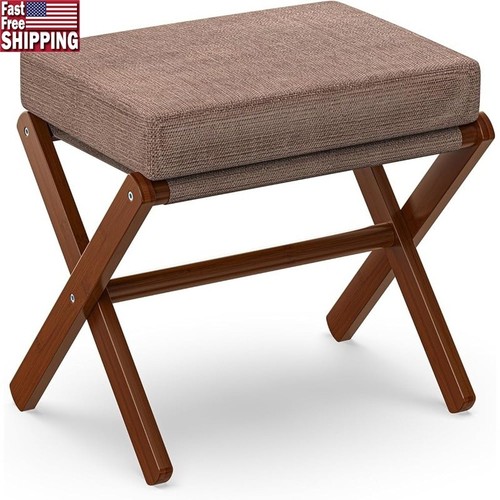 Foldable bamboo footstool - bamboo,