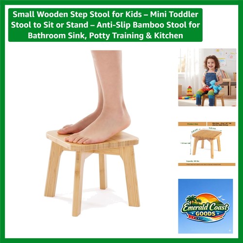 Small wooden step - stool, for